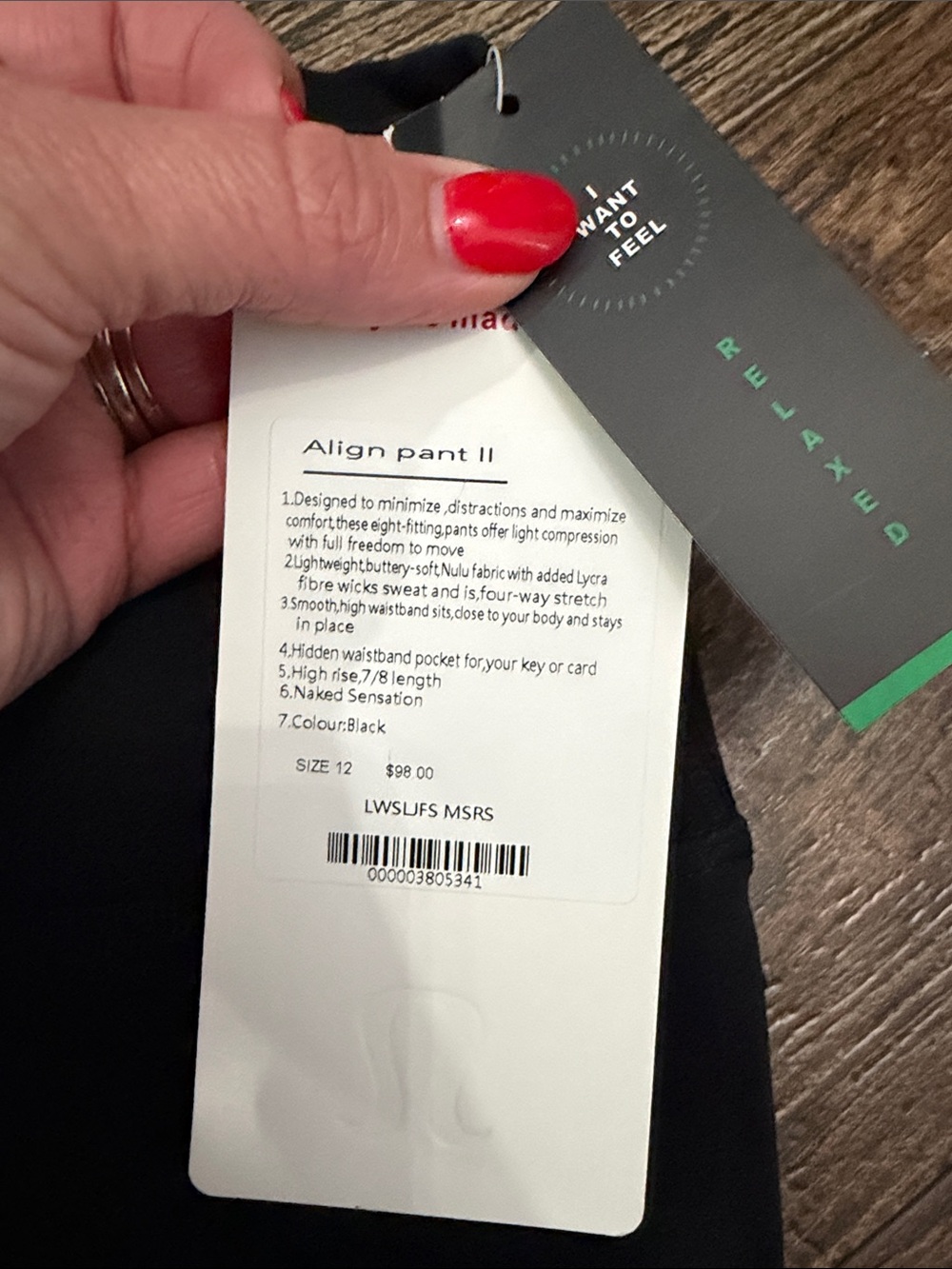 lululemon Align Black High-Rise Legging ( Dupe) - Picture 2 of 5